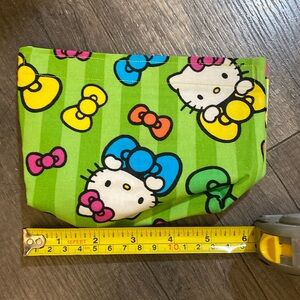 Pocket size hello Kitty, handmade makeup bag